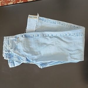 Zara women's jeans.  Size 0.  Cut cuffs, wide leg flare.  Never worn